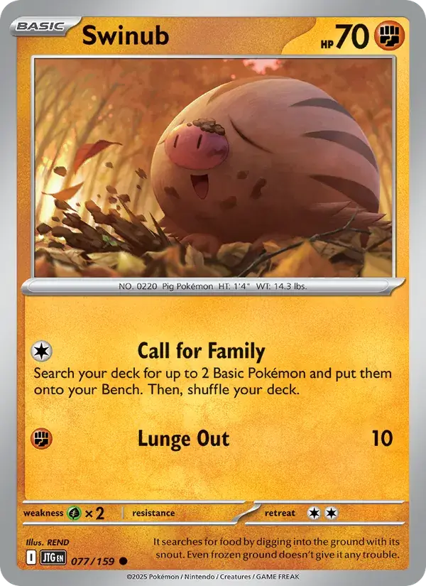 Swinub - 077/190 - Journey Together