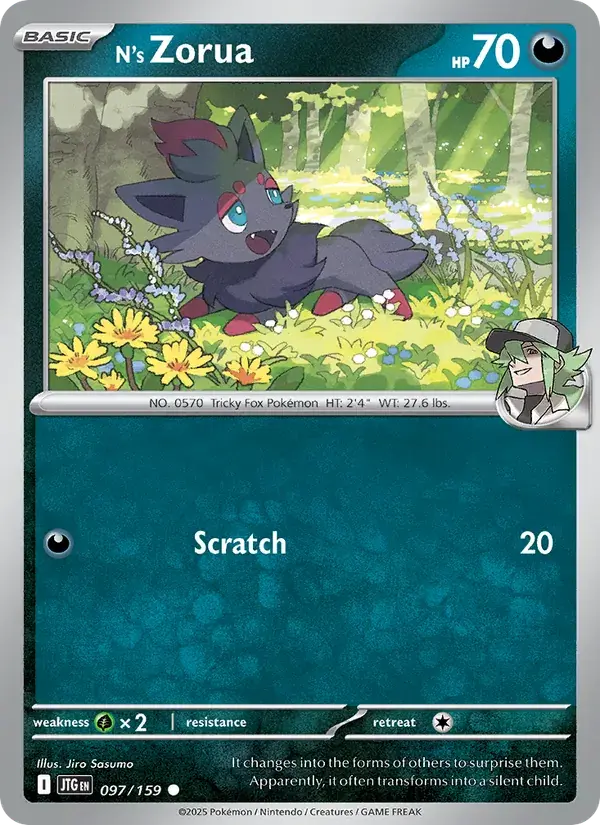 N's Zorua - 097/190 - Journey Together