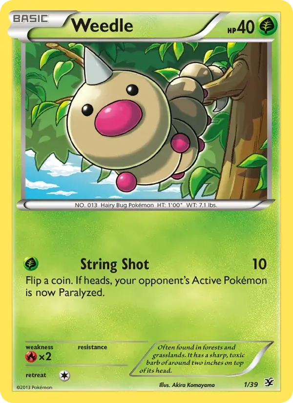 Weedle - 1/39 - Kalos Starter Set