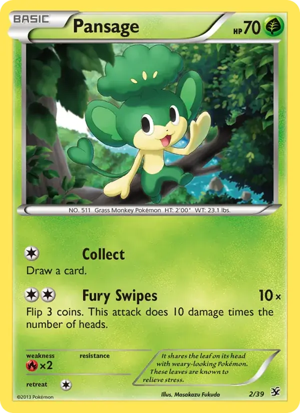 Pansage - 2/39 - Kalos Starter Set