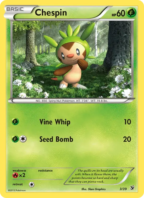 Chespin - 3/39 - Kalos Starter Set