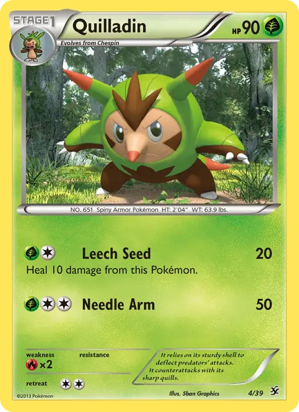 Quilladin - 4/39 - Kalos Starter Set