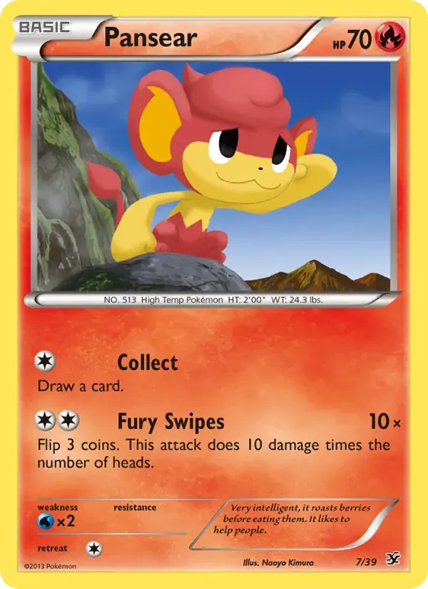 Pansear - 7/39 - Kalos Starter Set