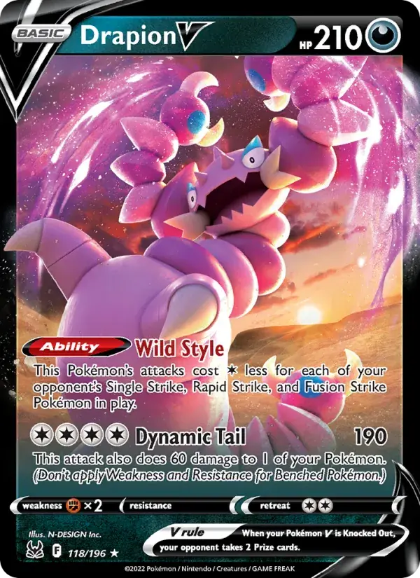 Drapion V - 118/217 - Lost Origin