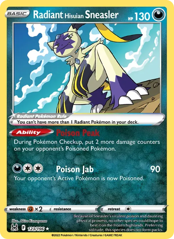 Radiant Hisuian Sneasler - 123/217 - Lost Origin