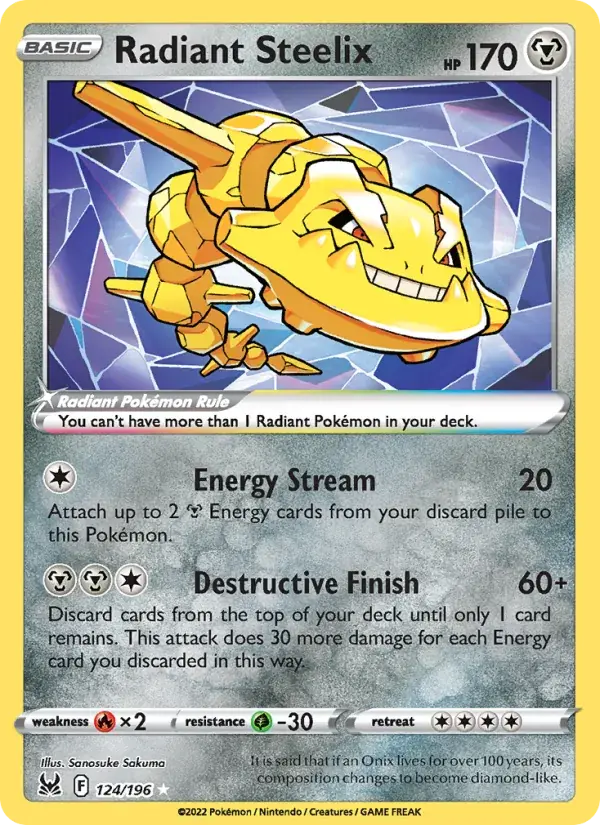 Radiant Steelix - 124/217 - Lost Origin