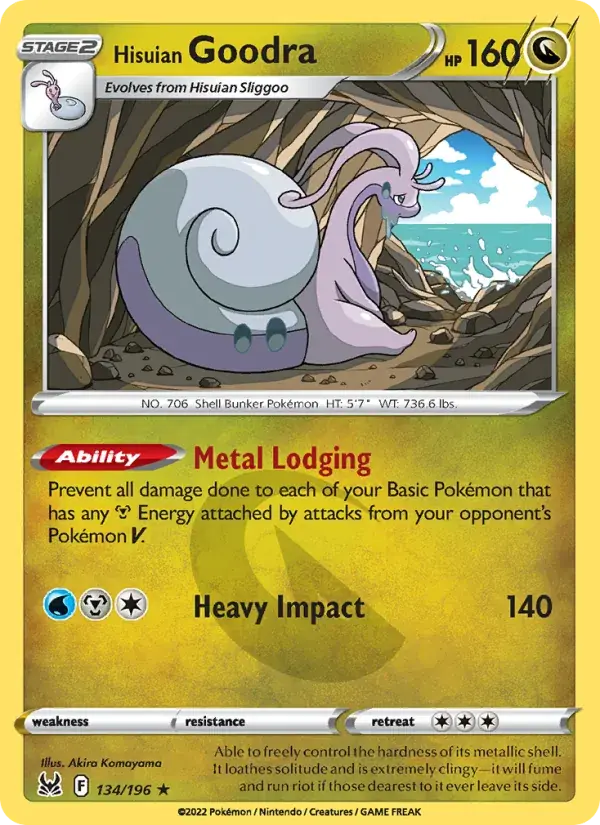 Hisuian Goodra - 134/217 - Lost Origin