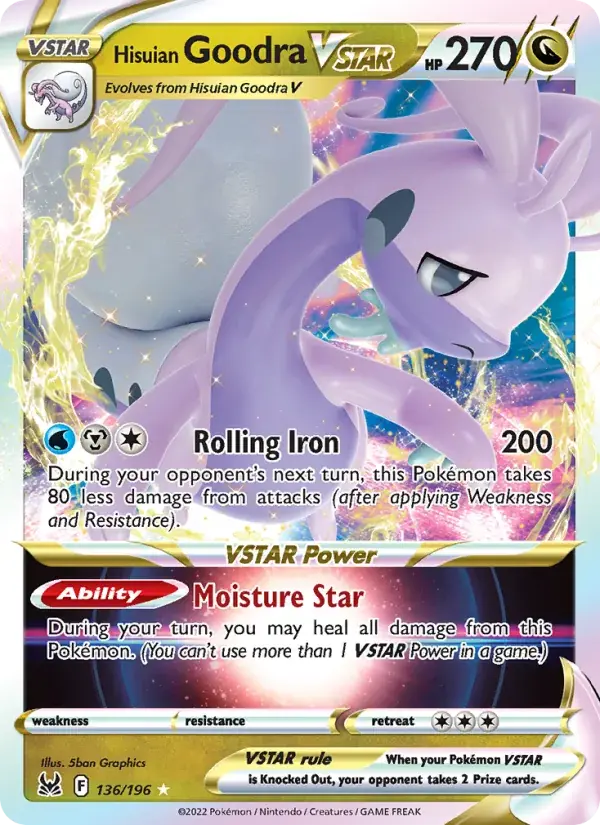 Hisuian Goodra VSTAR - 136/217 - Lost Origin