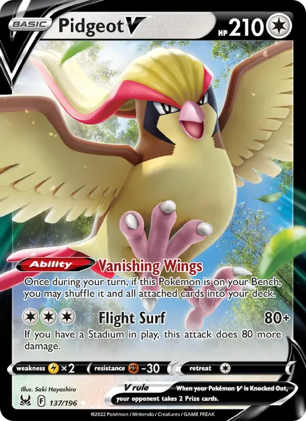 Pidgeot V - 137/217 - Lost Origin