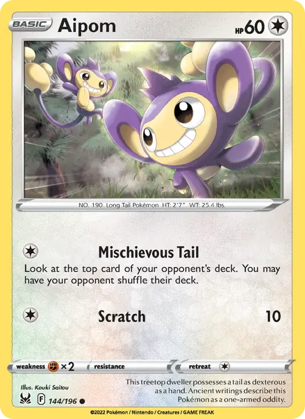 Aipom - 144/217 - Lost Origin