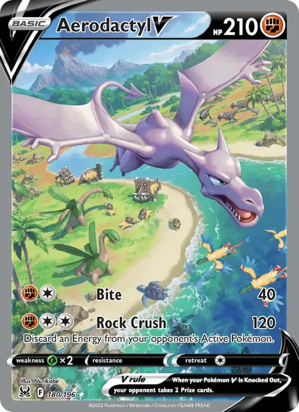 Aerodactyl V - 180/217 - Lost Origin