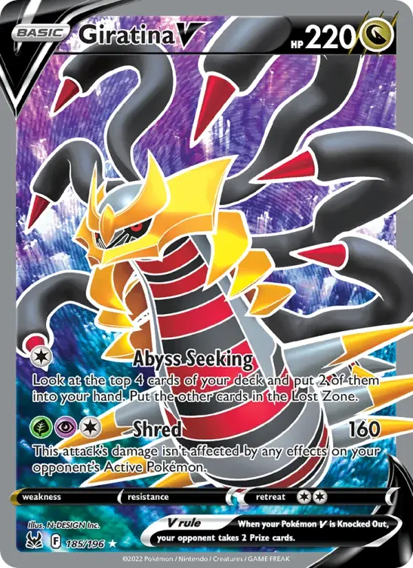 Giratina V - 185/217 - Lost Origin