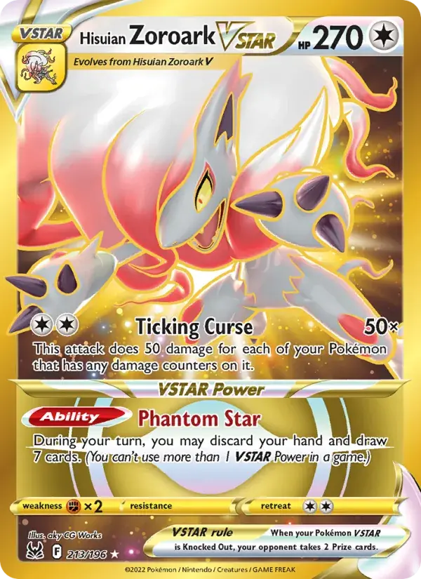 Hisuian Zoroark VSTAR - 213/217 - Lost Origin