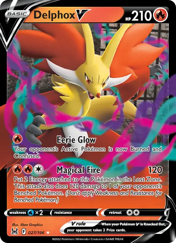 Delphox V - 027/217 - Lost Origin