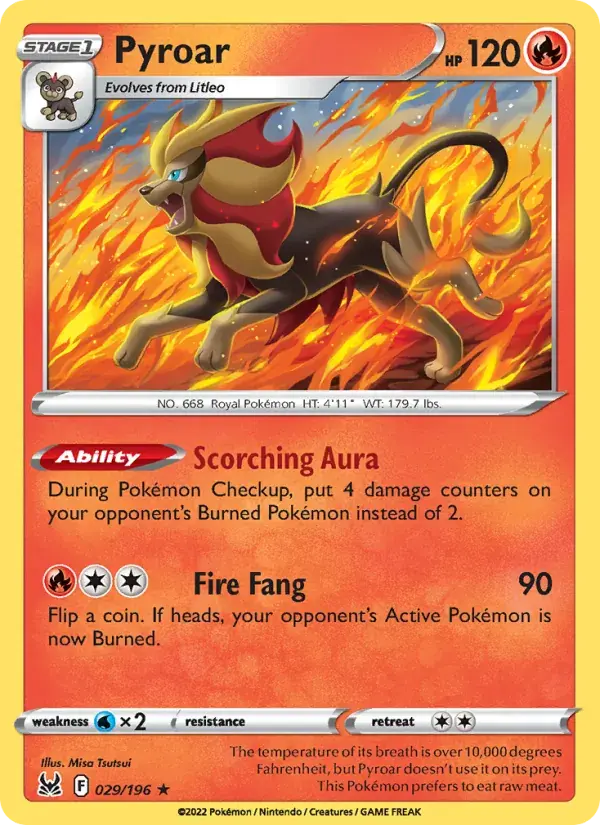 Pyroar - 029/217 - Lost Origin