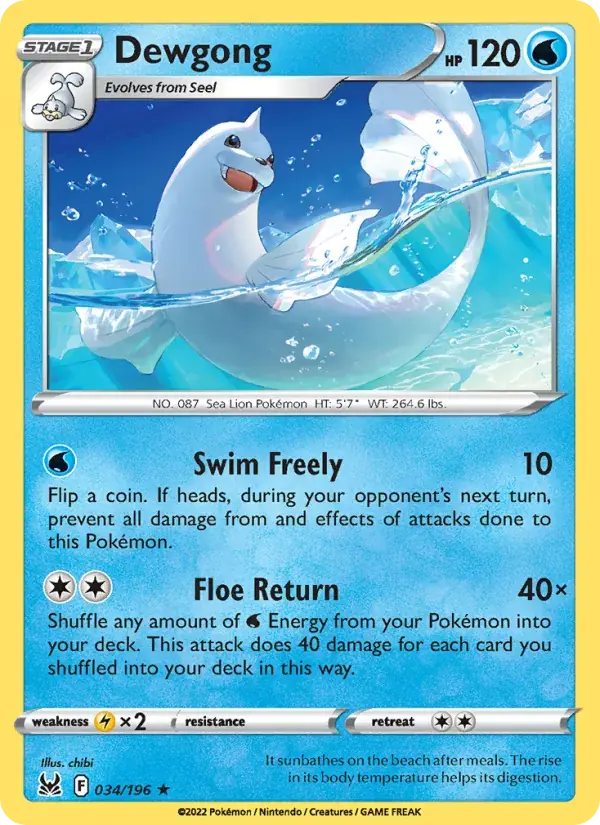Dewgong - 034/217 - Lost Origin