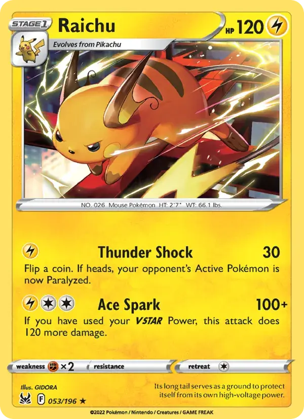 Raichu - 053/217 - Lost Origin