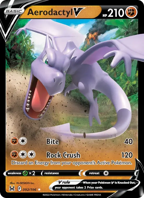 Aerodactyl V - 092/217 - Lost Origin