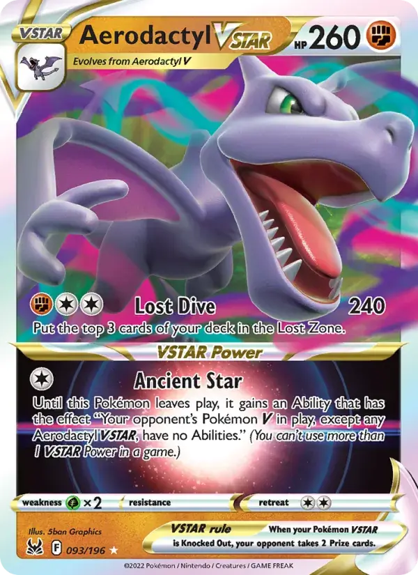 Aerodactyl VSTAR - 093/217 - Lost Origin