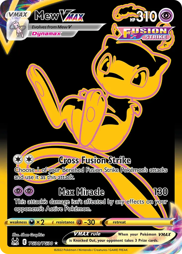 Mew VMAX - TG30/217 - Origine Perdue
