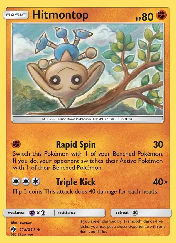 Hitmontop - 113/236 - Lost Thunder