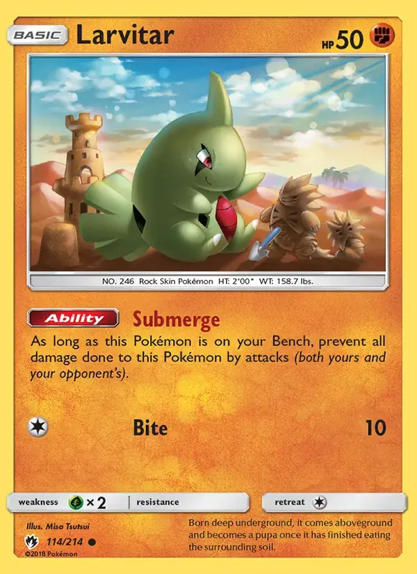 Larvitar - 114/236 - Lost Thunder