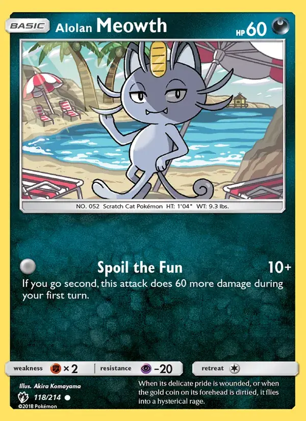 Alolan Meowth - 118/236 - Lost Thunder