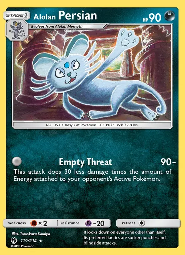 Alolan Persian - 119/236 - Lost Thunder