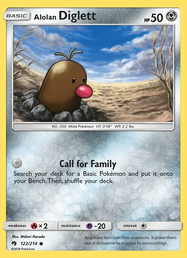 Alolan Diglett - 122/236 - Lost Thunder