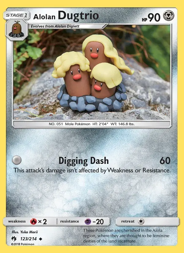 Alolan Dugtrio - 123/236 - Lost Thunder
