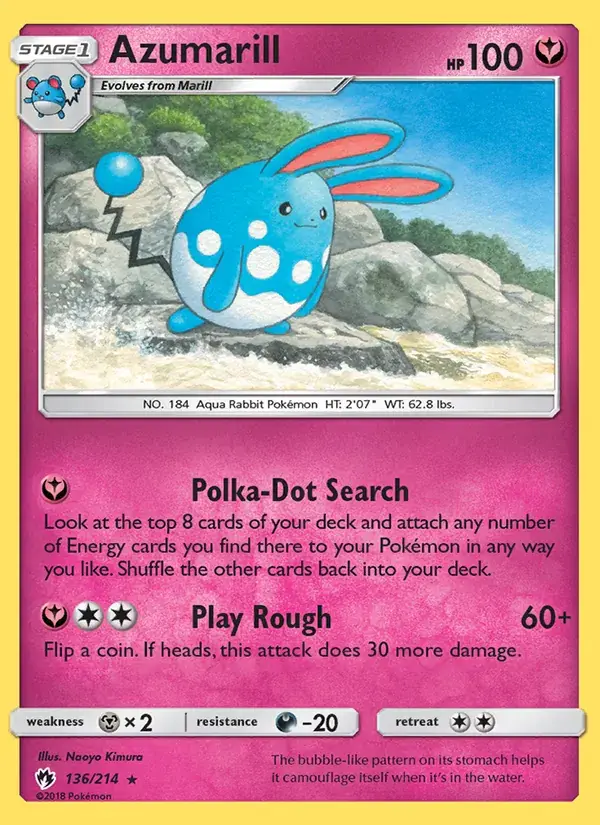Azumarill - 136/236 - Lost Thunder