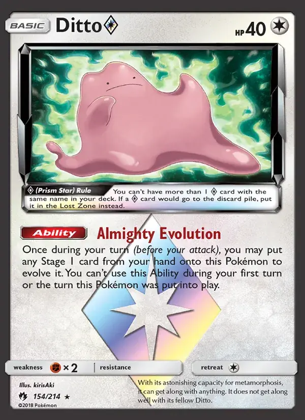Ditto ◇ - 154/236 - Lost Thunder