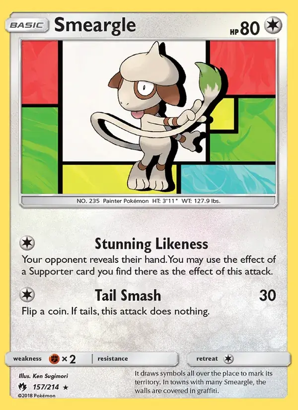 Smeargle - 157/236 - Lost Thunder