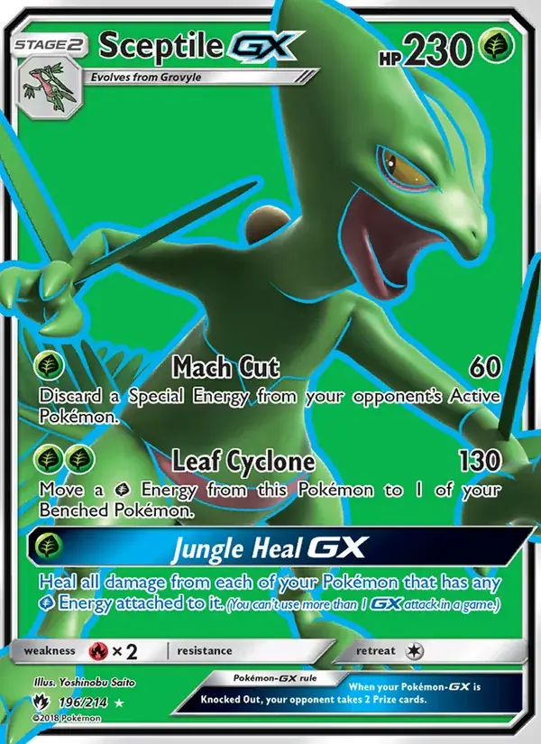 Sceptile GX - 196/236 - Lost Thunder