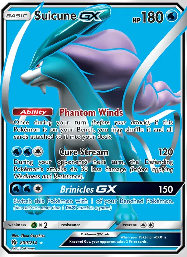 Suicune GX - 200/236 - Lost Thunder