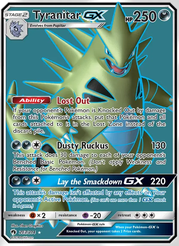 Tyranitar GX - 203/236 - Lost Thunder