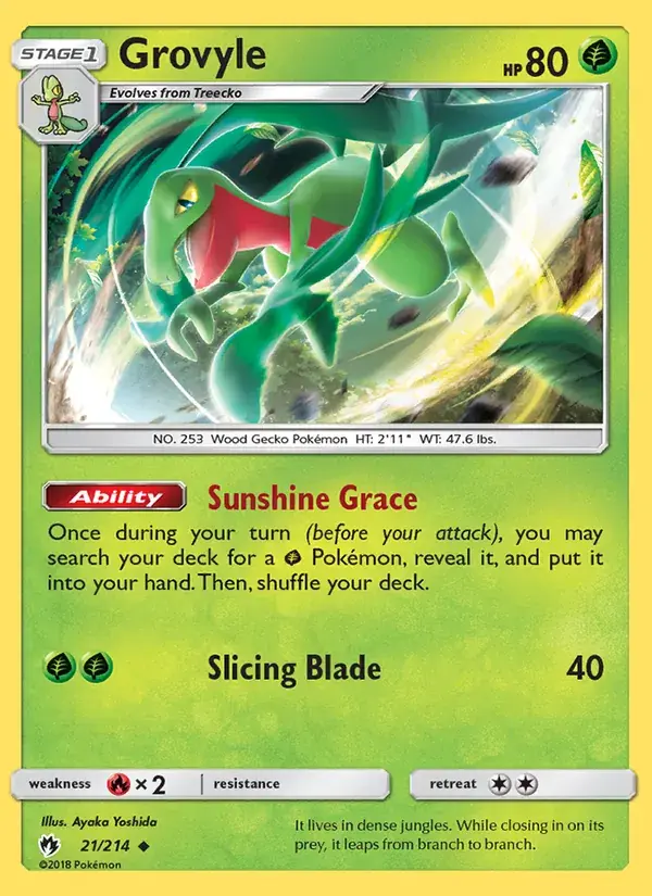 Grovyle - 21/236 - Lost Thunder