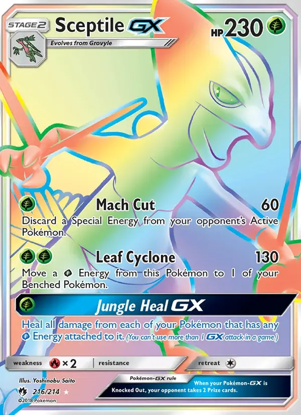 Sceptile GX - 216/236 - Lost Thunder