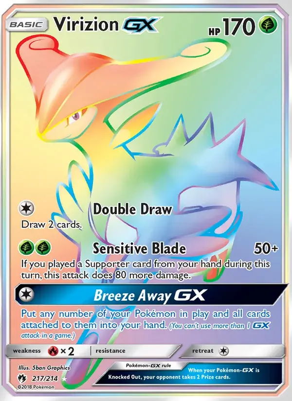 Virizion GX - 217/236 - Lost Thunder