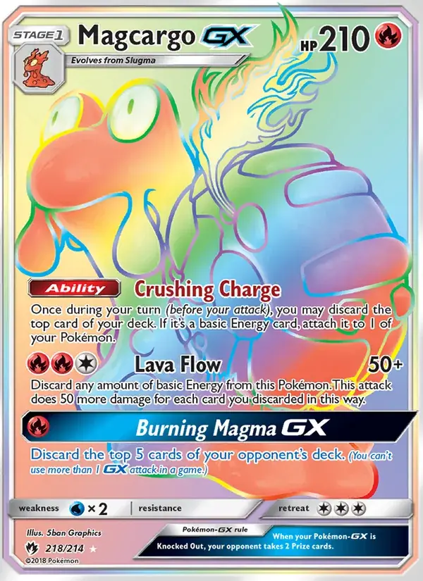 Magcargo GX - 218/236 - Lost Thunder