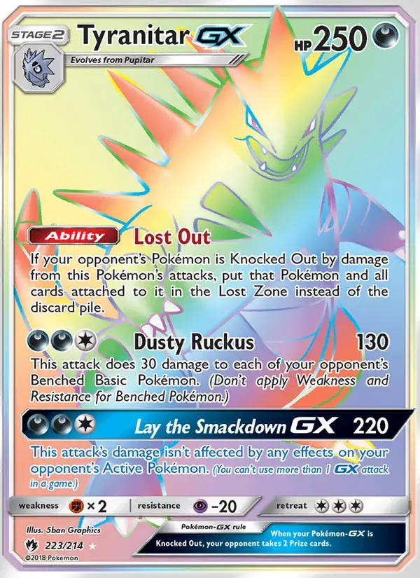 Tyranitar GX - 223/236 - Lost Thunder