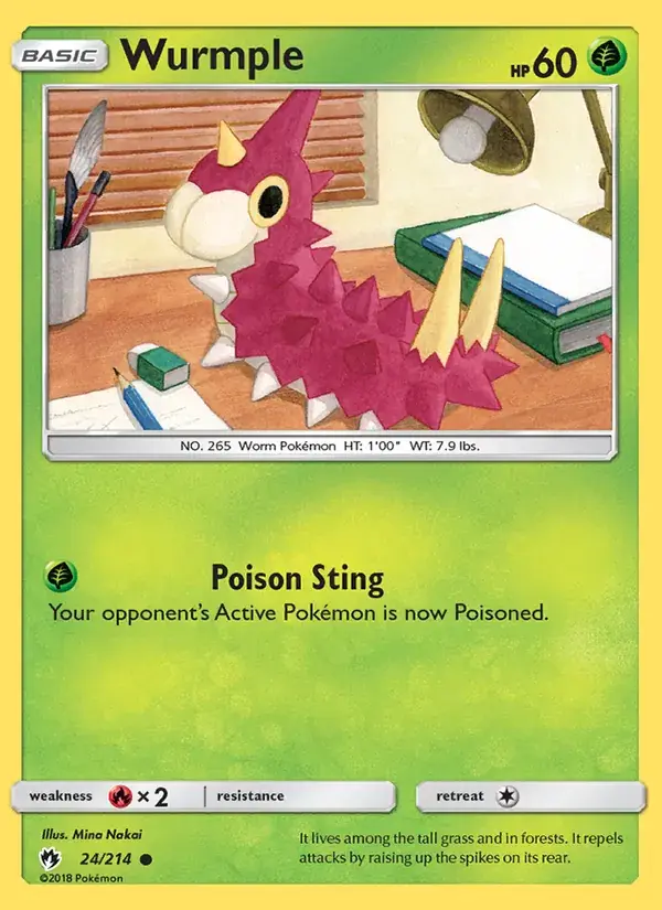 Wurmple - 24/236 - Lost Thunder