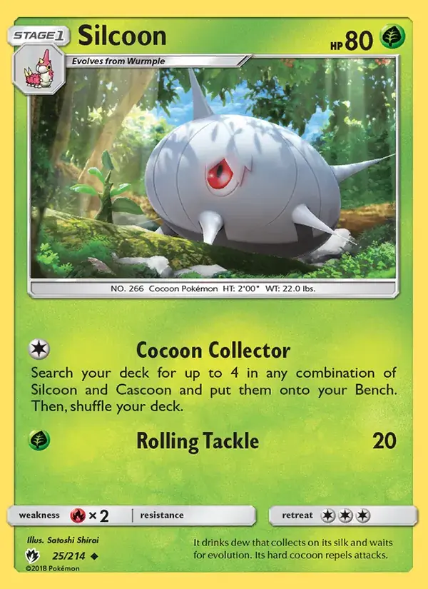 Silcoon - 25/236 - Lost Thunder