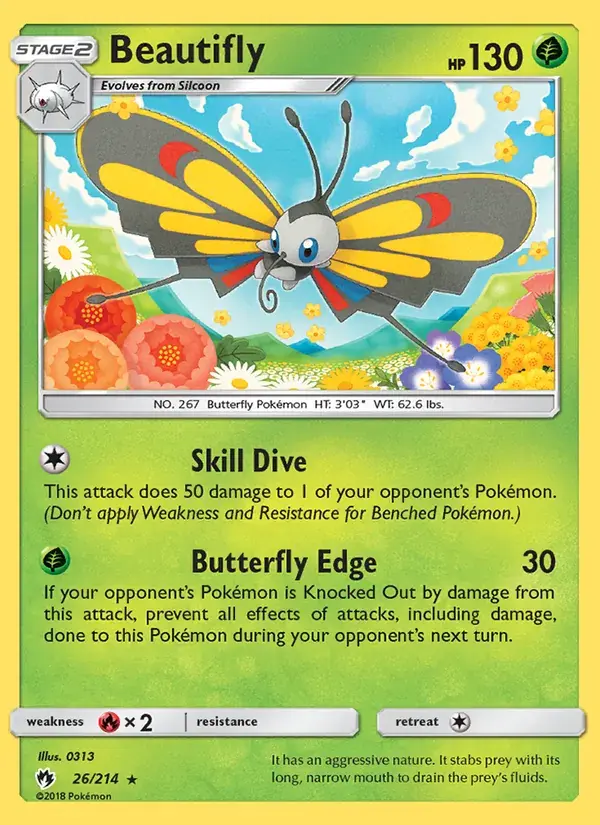 Beautifly - 26/236 - Lost Thunder
