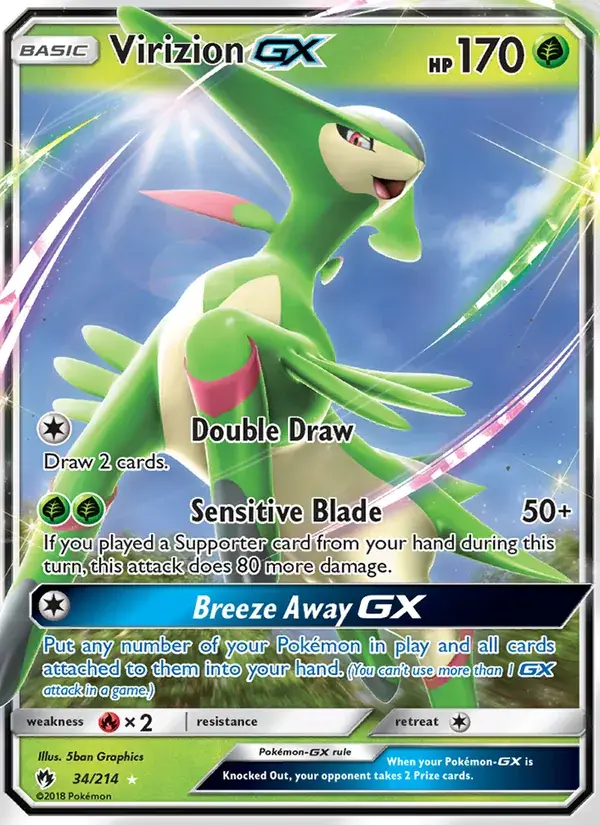 Virizion GX - 34/236 - Lost Thunder