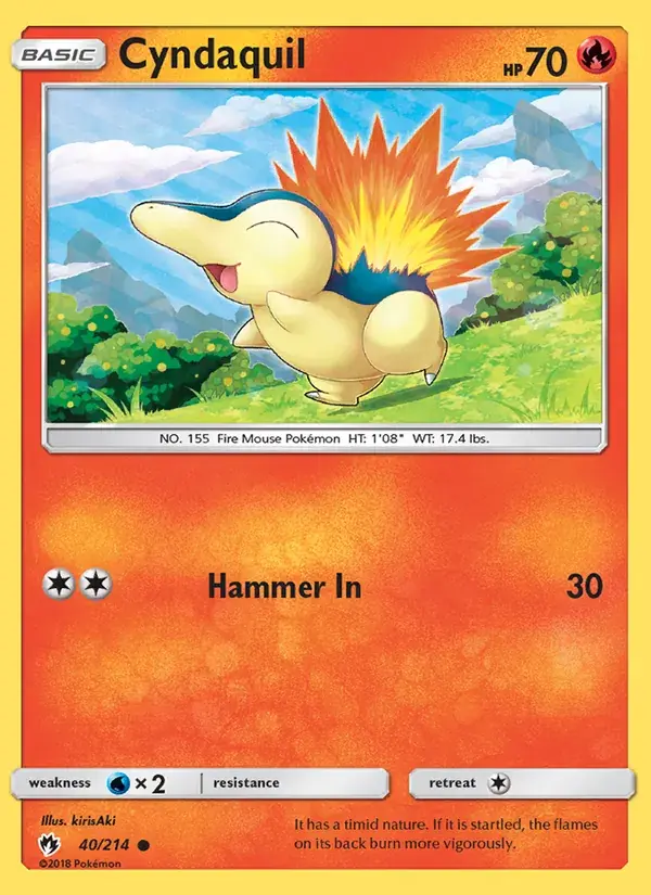 Cyndaquil - 40/236 - Lost Thunder