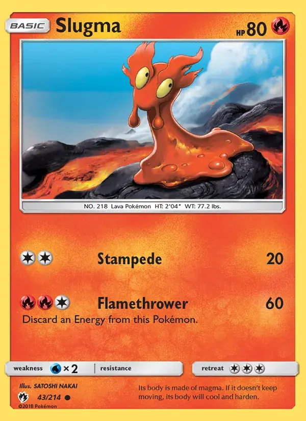 Slugma - 43/236 - Lost Thunder