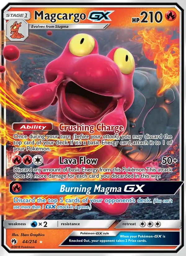 Magcargo GX - 44/236 - Lost Thunder
