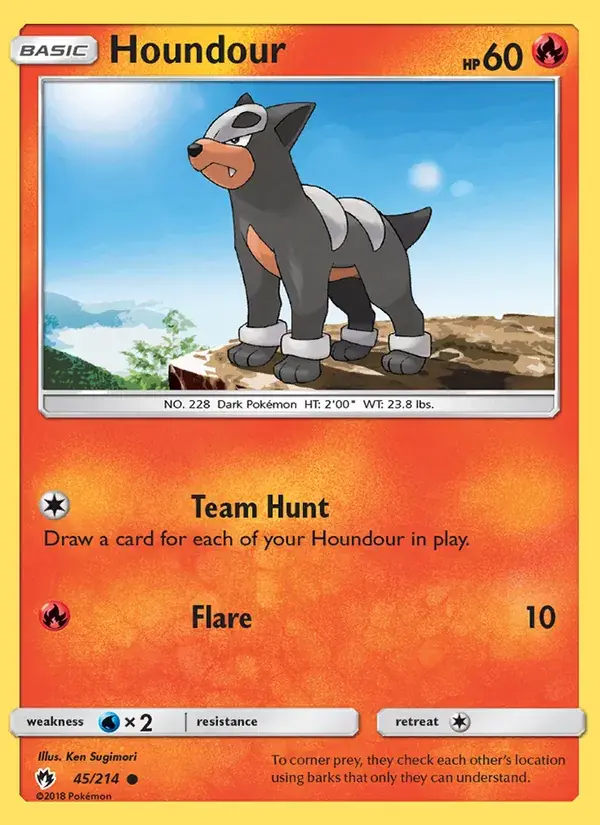 Houndour - 45/236 - Lost Thunder