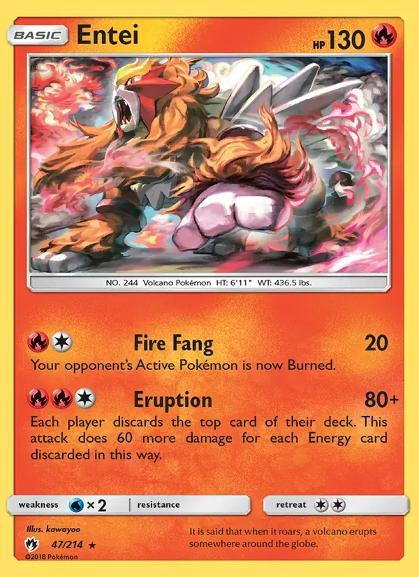 Entei - 47/236 - Lost Thunder